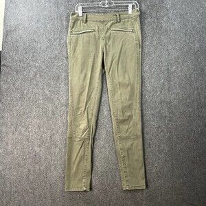Pilcro & The Letterpress Anthropologie Jeans Women's 27 Green Superscript Skinny